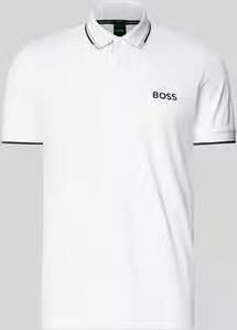 BOSS Green Regular fit poloshirt met labelstitching model 'Paddy' - Foto 6