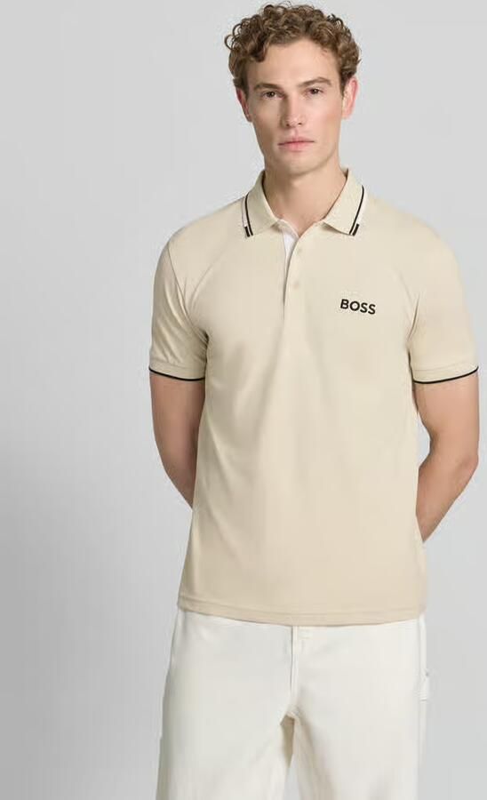 BOSS Green regular fit poloshirt van katoenmix model 'PADDY PRO' - Foto 4