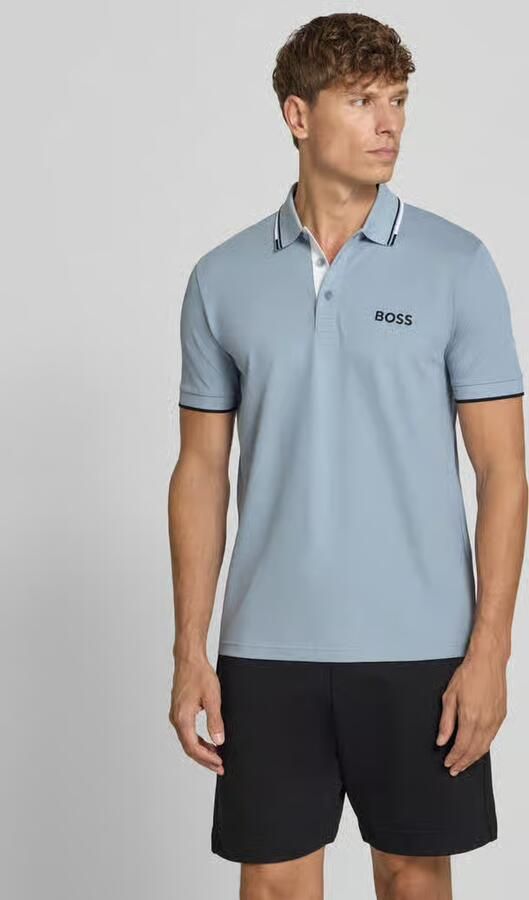 BOSS Green regular fit poloshirt van katoenmix model 'PADDY PRO' - Foto 3