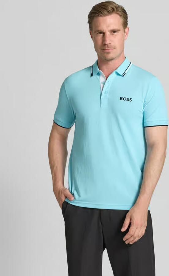 BOSS Green regular fit poloshirt van katoenmix model 'PADDY PRO' - Foto 5