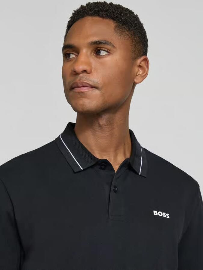 BOSS Green regular fit poloshirt van katoenmix model 'PL_Member'
