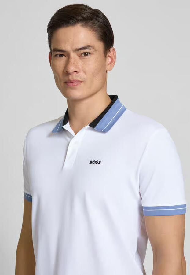 BOSS Green regular fit poloshirt van katoenmix model 'PL_Member'