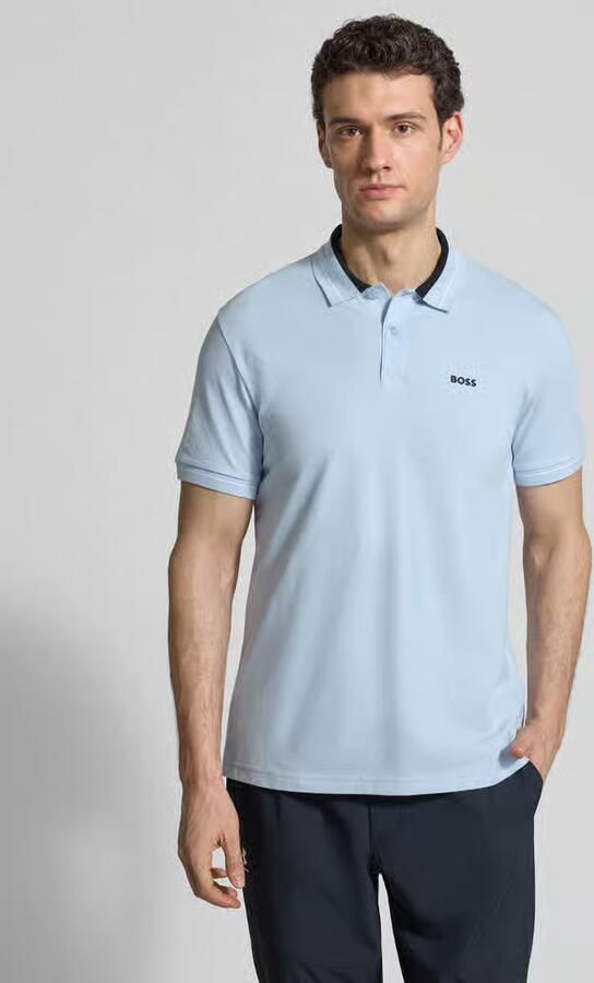 BOSS Green regular fit poloshirt van katoenmix model 'PL_Member' - Foto 2