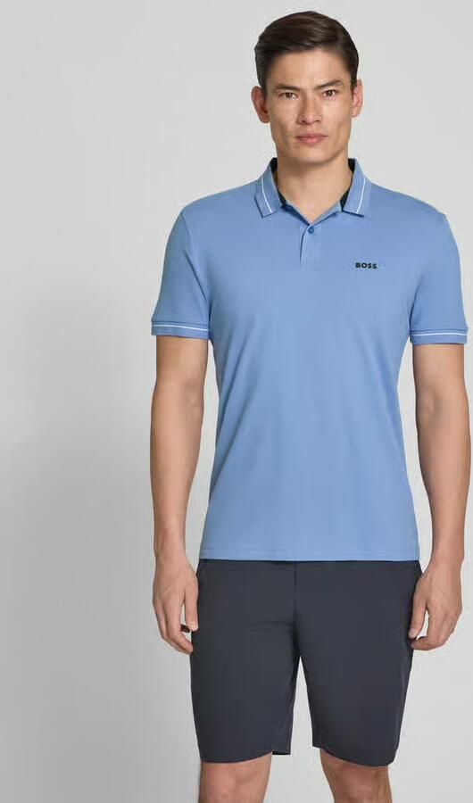 BOSS Green regular fit poloshirt van katoenmix model 'PL_Member' - Foto 3