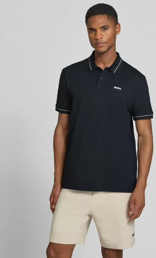 BOSS Green regular fit poloshirt van katoenmix model 'PL_Member' - Foto 2
