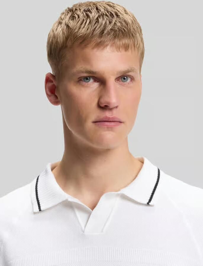BOSS Green regular fit poloshirt van knitwear