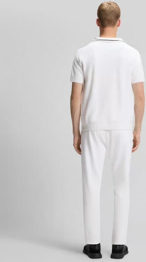 BOSS Green regular fit poloshirt van knitwear