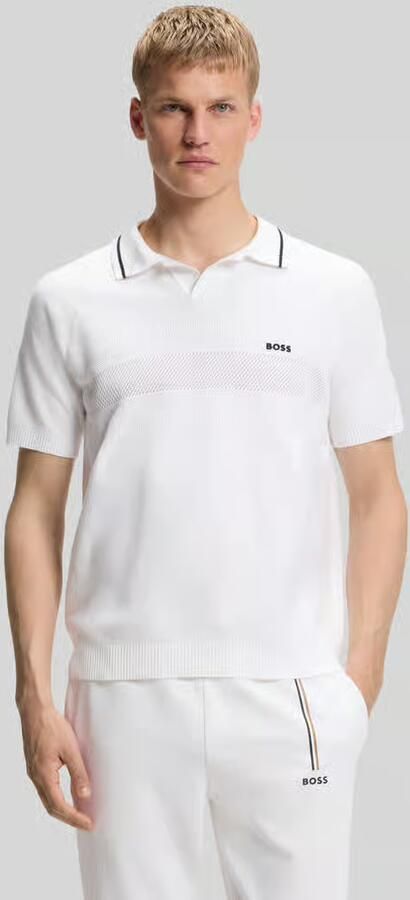 BOSS Green regular fit poloshirt van knitwear - Foto 4