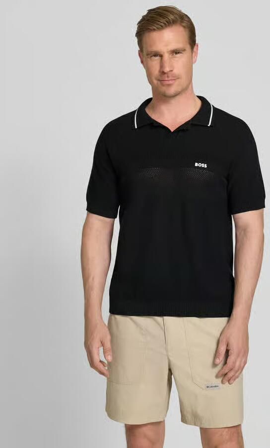 BOSS Green regular fit poloshirt van knitwear - Foto 2