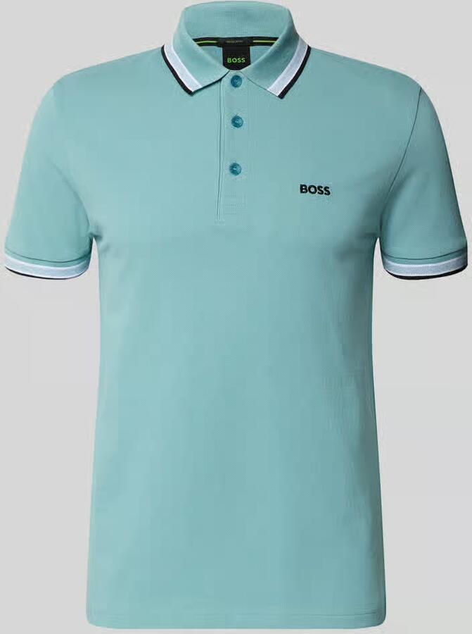 BOSS Green Regular fit Poloshirt van puur katoen model 'PADDY' - Foto 4