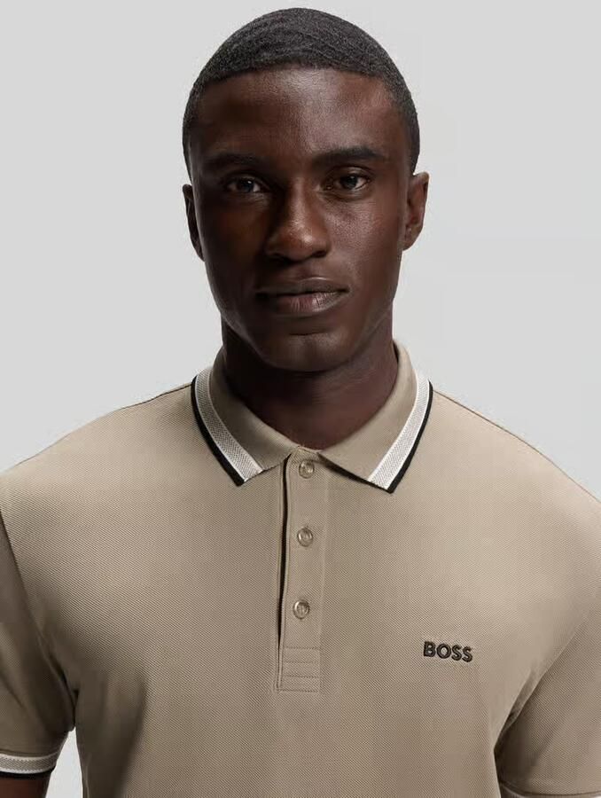 BOSS Green Regular fit Poloshirt van puur katoen model 'PADDY' - Foto 5