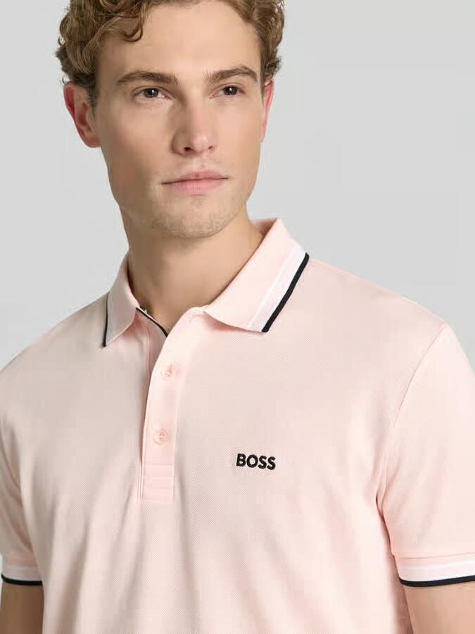 BOSS Green Regular fit Poloshirt van puur katoen model 'PADDY' - Foto 3
