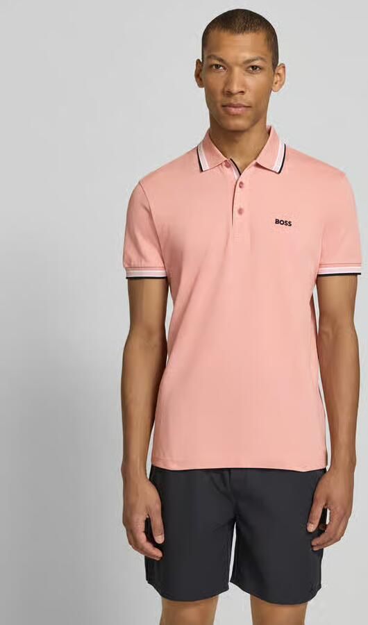 BOSS Green Regular fit Poloshirt van puur katoen model 'PADDY' - Foto 4