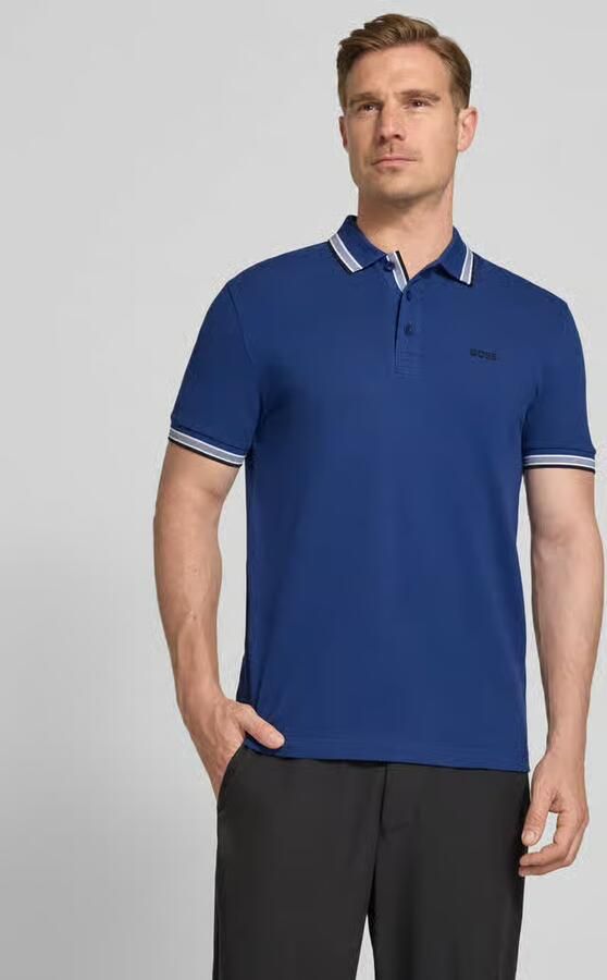 BOSS Green Regular fit Poloshirt van puur katoen model 'PADDY' - Foto 4