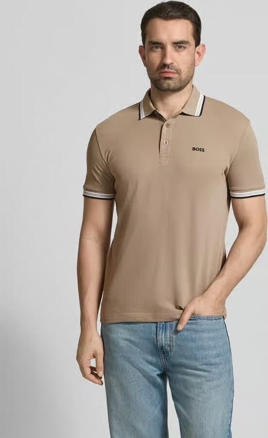 BOSS Green Regular fit Poloshirt van puur katoen model 'PADDY' - Foto 8