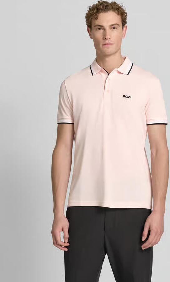 BOSS Green Regular fit Poloshirt van puur katoen model 'PADDY' - Foto 5