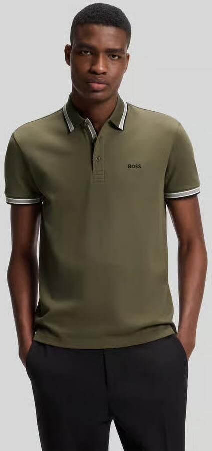 BOSS Green Regular fit Poloshirt van puur katoen model 'PADDY' - Foto 4