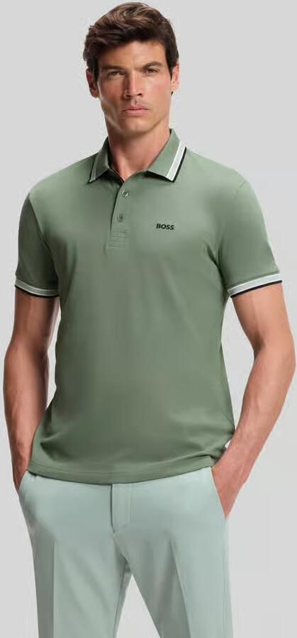 BOSS GREEN Poloshirt PADDY met contrasterende strepen aan de kraag - Foto 9