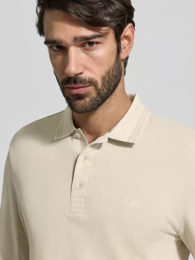BOSS Green Regular fit poloshirt van puur katoen model 'PLISY'