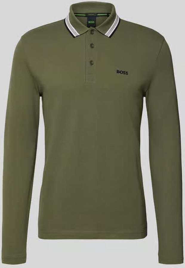 BOSS Green Regular fit poloshirt van puur katoen model 'PLISY' - Foto 2