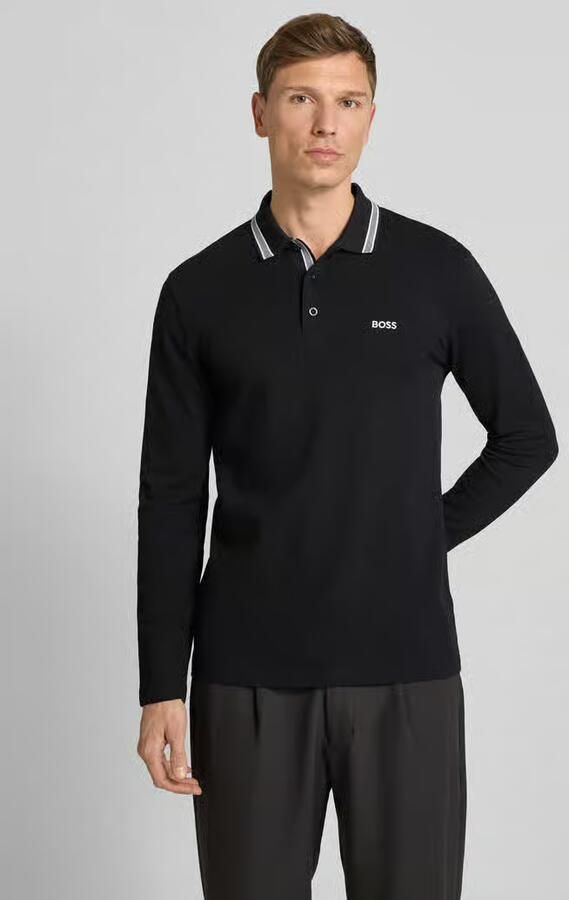 BOSS Green Regular fit poloshirt van puur katoen model 'PLISY' - Foto 3