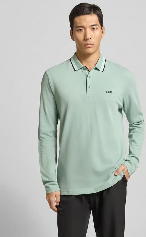 BOSS Green Regular fit poloshirt van puur katoen model 'PLISY' - Foto 2
