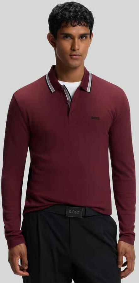 BOSS Green Regular fit poloshirt van puur katoen model 'Plisy' - Foto 3