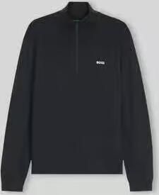 BOSS Green Regular fit pullover met scheerwol model 'KN_Momentum-X QZ' - Foto 6