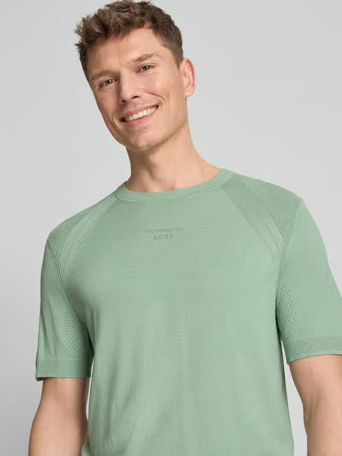 BOSS Green regular fit pullover van modalmix met zijdemix model 'SPIRIT70'