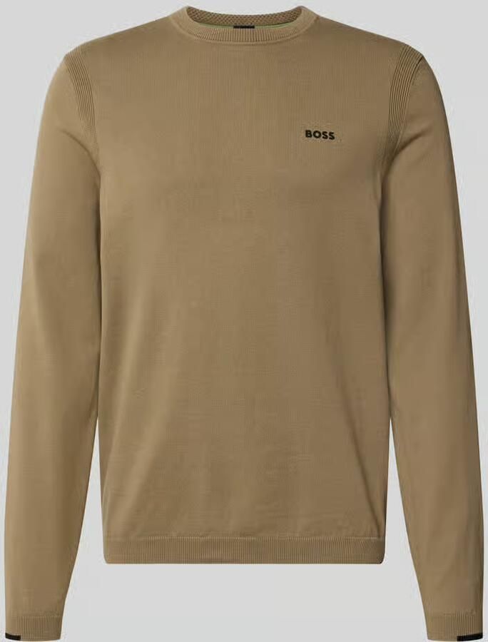 BOSS Green Regular fit pullover van pure katoen model 'KN_Ever-X'