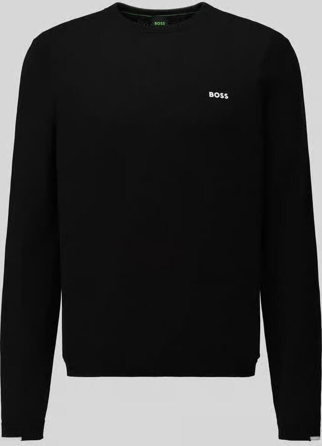 BOSS Green Regular fit gebreide pullover van puur katoen model 'EVER X'