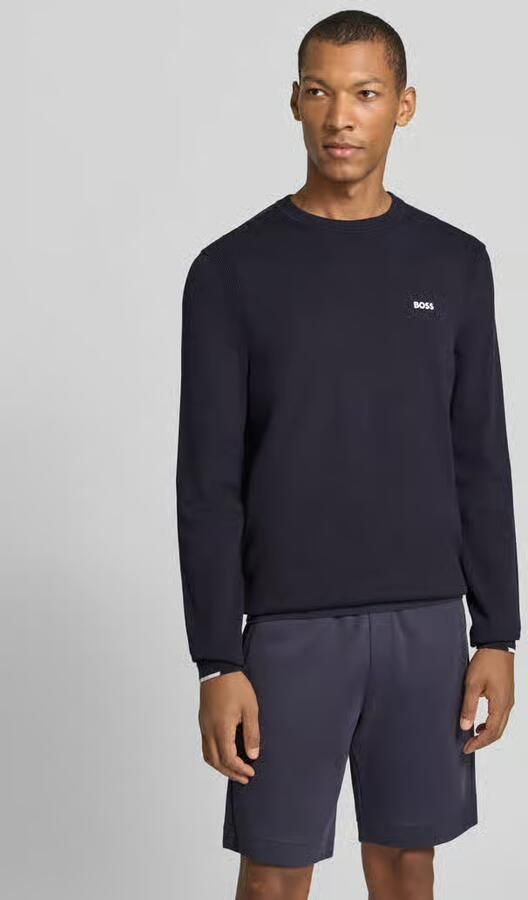 BOSS Green Regular fit pullover van pure katoen model 'KN_Ever-X' - Foto 2