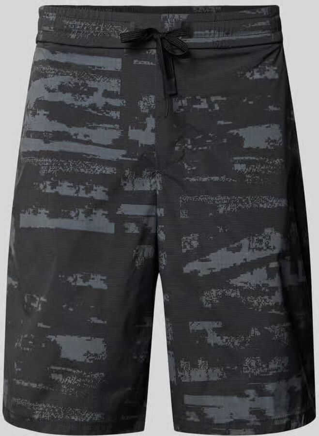 BOSS Green regular fit short met all-over motief model 'Globe AOP' - Foto 2