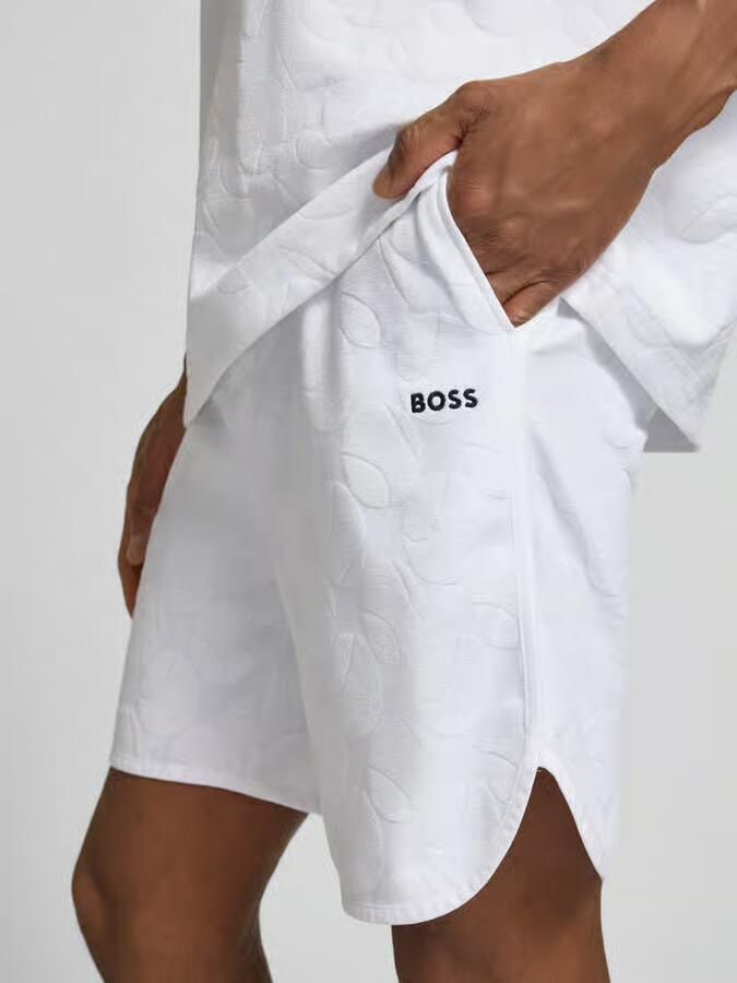 BOSS Green regular fit shorts van katoenmix model 'JT_Member Short'