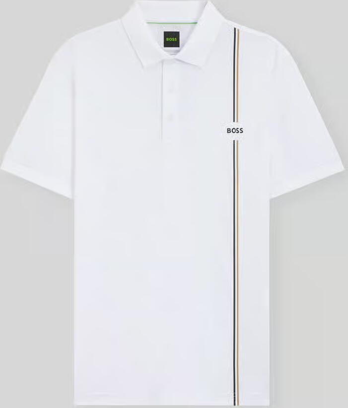 BOSS Green regular fit sport T-shirt met logoband