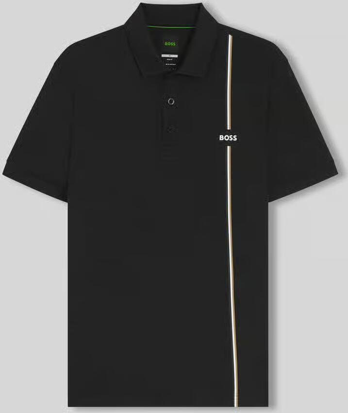 BOSS Green regular fit sport T-shirt met logoband