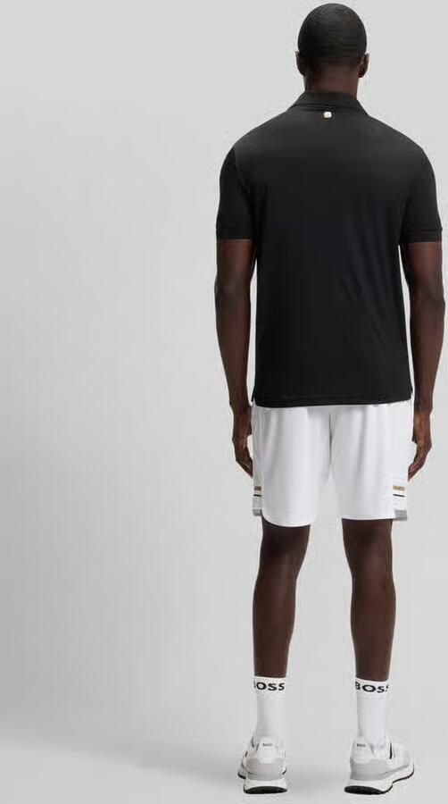 BOSS Green regular fit sport T-shirt met logoband - Foto 2