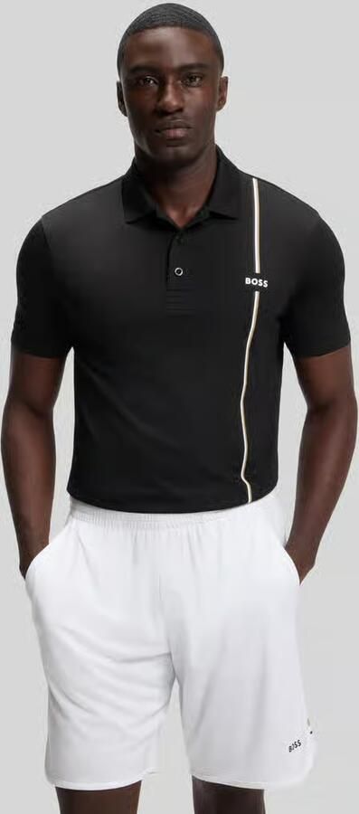 BOSS Green regular fit sport T-shirt met logoband - Foto 3
