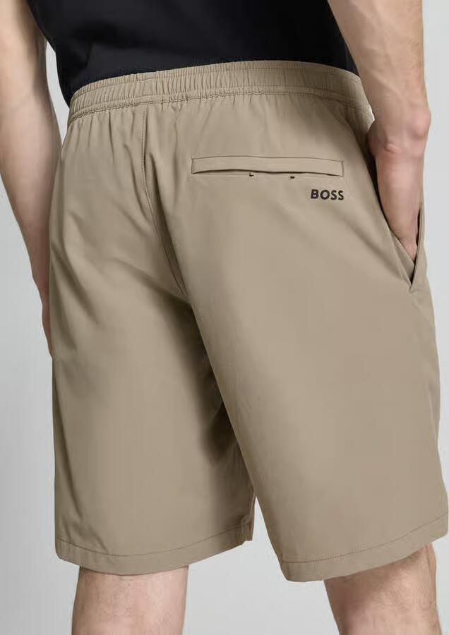 BOSS Green regular fit sportshorts met labelprint model 'TREVOL'