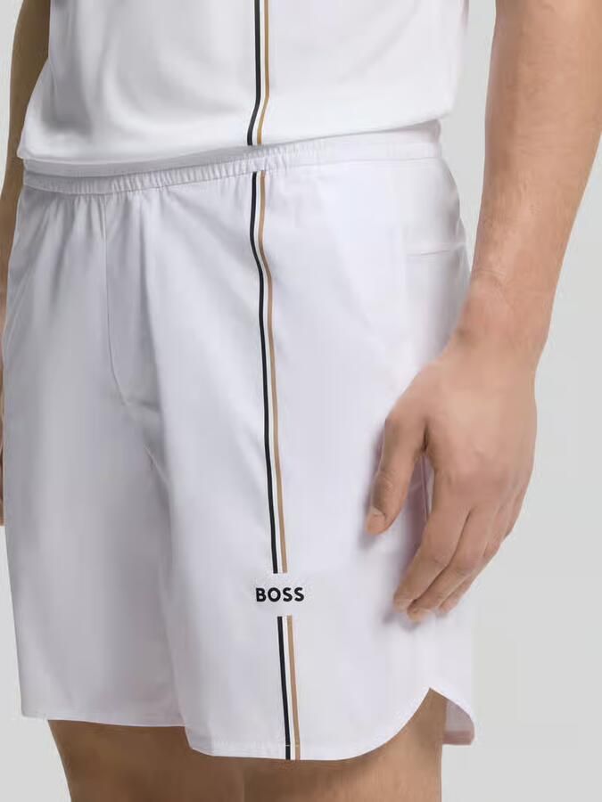 BOSS Green regular fit sportshorts met logodetails model 'SH_TOC GAME 8 INCH'