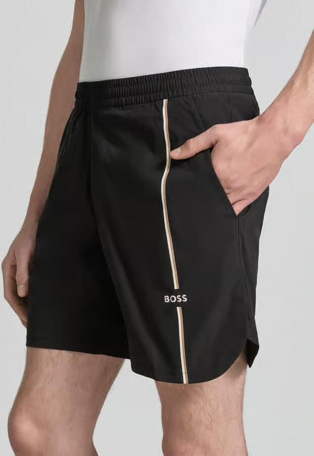 BOSS Green regular fit sportshorts met logodetails model 'SH_TOC GAME 8 INCH'