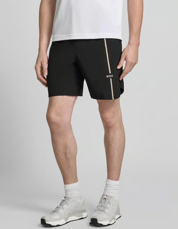 BOSS Green regular fit sportshorts met logodetails model 'SH_TOC GAME 8 INCH' - Foto 2