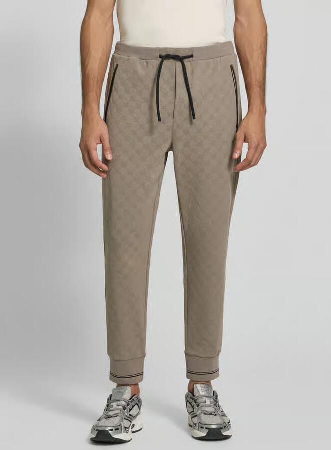 BOSS Green Regular fit sweatbroek van katoenmix model 'JT_Revival Hover' - Foto 2