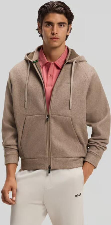 BOSS Green Regular fit sweatjack met capuchon model 'SW_Transit' - Foto 3