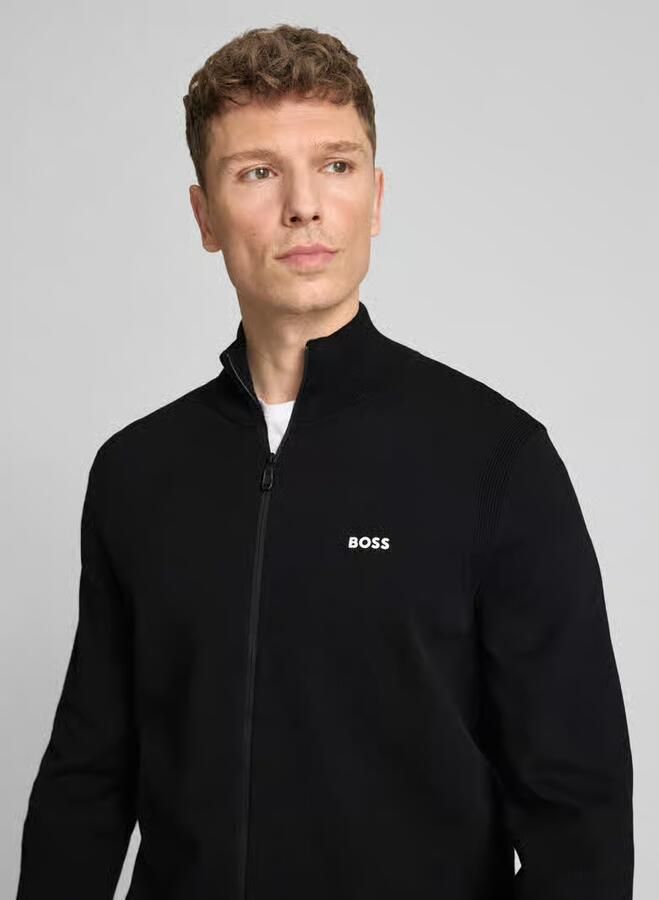 BOSS Green Regular fit sweatjack van 100% katoen Model 'KN_EVER-X FZ'