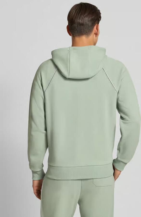 BOSS Green Regular fit sweatjack van katoenmix