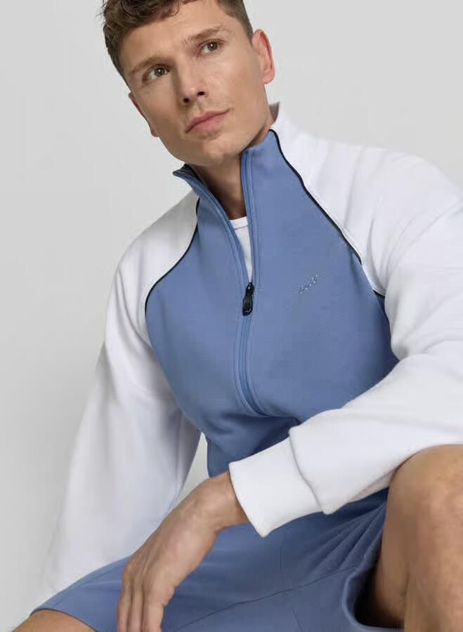 BOSS Green regular fit sweatjack van katoenmix model 'JOIN SKAZ'
