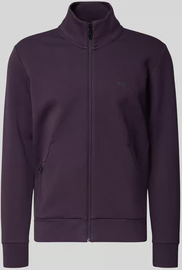 BOSS Green Regular fit sweatjack van katoenmix model 'SKAZ'