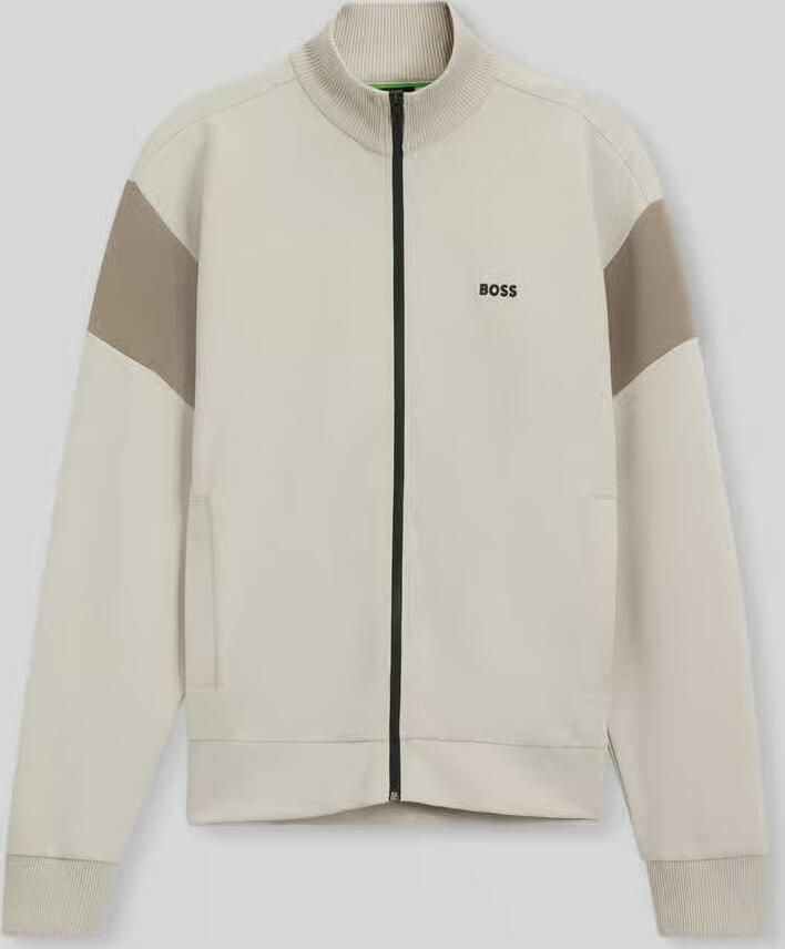 BOSS Green Regular fit sweatjack van katoenmix model 'SW_Union Skaz' - Foto 2