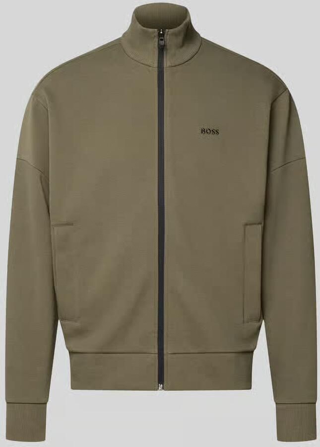 BOSS Green Regular fit sweatjack van katoenmix model 'SW_Union Skaz'